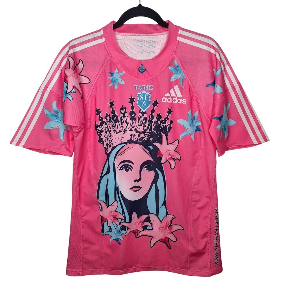 Adidas Stade Français Paris Rugby Away Jersey L Blanche de Castille 2009–2011